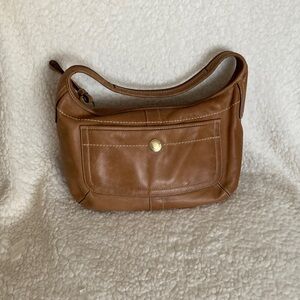 Classic Brown Leather Shoulder Bag